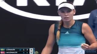 Caroline Wozniacki vs Johanna Larsson 2019 Australian Open Highlights [upl. by Nester]