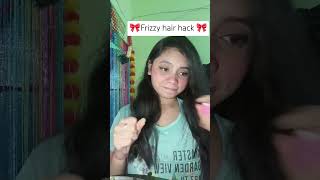 Frizzy hair viral hack 😳🎀 youtubeshorts ytshorts viralhack hairstyle hairtips viralvedio [upl. by Bernt92]