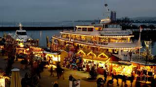 Weihnachtsmarkt am Bodensee Konstanz Deutschland 2015 [upl. by Pears62]