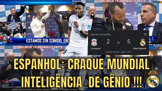 Narração Espanhola Dos Golaços Do Vinicius Júnior Contra O Liverpool viniciusjr liverpool [upl. by Berk749]