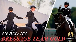 Equestrian Germany Win Dressage Team Gold  Isabell Werth 13th Total Olympic Medal [upl. by Alleiram]