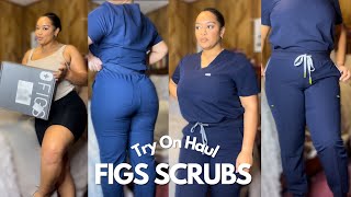 FIGS SCRUB TRY ON HAUL  CAYLA GAMBRELLE [upl. by Enailuj]