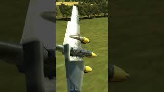 Bf 110 drops bomb with no delay and regrets it shorts airplane crash [upl. by Acihsay]