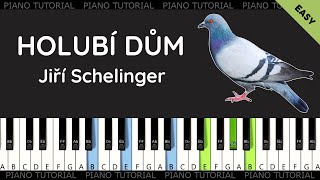 Jiří Schelinger  Holubí dům piano tutorial  jak hrát  klavír [upl. by Debor311]