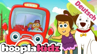 Räder auf dem Bus lied  Kinderleider  HooplaKidz Deutsch [upl. by Anierdna302]