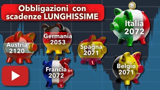 Conviene investire in OBBLIGAZIONI con SCADENZE LUNGHISSIME Austria 2120 Francia 2072 BTP 2072 [upl. by Venice664]