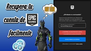 COMO RECUPERAR UNA CUENTA DE EPIC GAMES ✅ VINCULADA A OTRA CUENTA O ROB4D4 2024 ⚒️ [upl. by Madda]