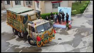 Watch the lighter version of Weapon Locating Radar SWATHI Mountains being flagged off indianarmy [upl. by Ardiek]