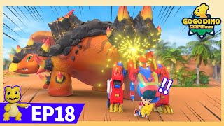 NewGoGoDino Guardians  EP18 Peril at the Oasis  Dinosaurs for Kids  Boy Action Cartoon  Toys [upl. by Arahahs]