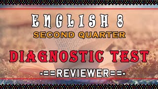 ENGLISH 8  Q2  DIAGNOSTIC TEST REVIEWER with Answer Key pretestexam exam quiz [upl. by Bernardo17]