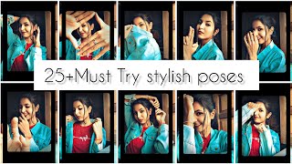 25 stylish photo pose for girls Must try ❤️ How to selfie pose in jecket [upl. by Novad]