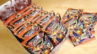 箱買い開封レビュー！ガンバライジングカード付き チョコスナック 全10種 まずは10個一気に開封！仮面ライダーバトル 鎧武ガイム バロン 龍玄 [upl. by Wolfe631]