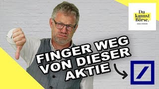 Finger weg von Deutsche Bank Aktie  Du kannst Börse  mit Heiko Böhmer [upl. by Haskins426]