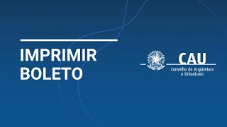 6 Novo módulo financeiro do SICCAU – Imprimir boleto [upl. by Zoller]