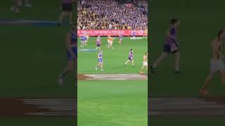 Gunston kicks a snap goal in the Elimination Final afl aflfinals finals [upl. by Elvina]