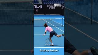 Andrey Rublev Serve  Slow Motion shorts [upl. by Oiramad]