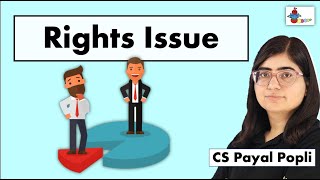 What is Rights Issue  Rights Issue of Shares  Meaning of Rights Issue  Company Law [upl. by Edia]