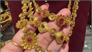 Tanishq 22k Bridal Necklace Set Designs with PriceLayer Necklace DesignNakashi NecklaceDeeya [upl. by Randell717]