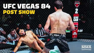 UFC Vegas 84 PostFight Show  Reaction To Magomed Ankalaev Jim Millers Nasty Finishes [upl. by Crutcher]