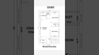 20x32 ground floor plan 640 sqft homeplan home housedesign shorts [upl. by Lehctim]