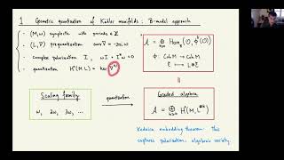 Marco Gualtieri From geometric quantization to noncommutative algebraic geometry [upl. by Dodi]