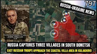 Russia captures three villages in southern Donetsk and kills an American mercenary 🎖Military Summary [upl. by Kat]