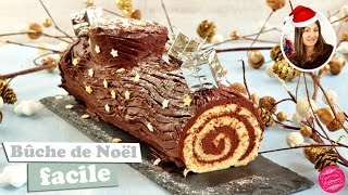 BUCHE de NOEL ROULEE au CHOCOLAT FACILE et RAPIDE [upl. by Roach281]