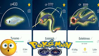 Tynamo evolution into Eelektrik and Eelektross in Pokemon GO  Trainer Ari [upl. by Kline]