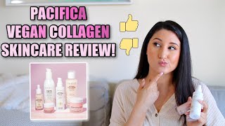 Pacifica Vegan Collagen Skincare Review [upl. by Ahaelam]