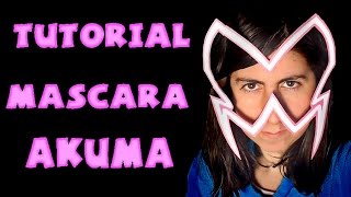 Cómo hacer la máscara akumatizadora  Tutorial Miraculous Ladybug [upl. by Eehtomit]