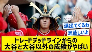 【ワンマンチーム】トレードデッドラインからの大谷と大谷以外の成績がやばい【5chまとめ】 [upl. by Thant]