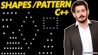 shapes in c using nested loops and pattern  Drawing shapes in c  print pattern in c [upl. by Bertila]