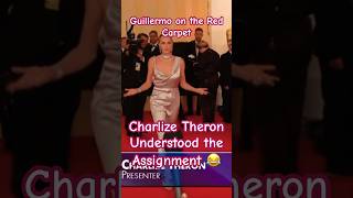 Charlize Theron Tequila shots with Guillermo Oscar 2024 shorts charlizetheron oscars2024 [upl. by Attennaej]