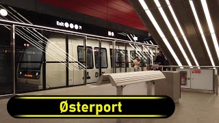 Metro Station Østerport  Copenhagen 🇩🇰  Walkthrough 🚶 [upl. by Ettesil]