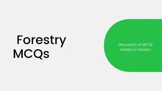 Forestry related questions and answers silviculturemensurationforest management community forest [upl. by Ymmas]