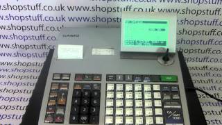 Casio SES3000  PCRT2100 Cash Register Instructions How To Preset Discount Buttons [upl. by Eendyc]