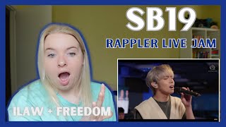 SB19 Perform quotFreedomquot and quotIlawquot Rappler Live Jam REACTION [upl. by Tedi447]