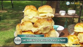 Sacramentos caseros rellenos de jamón y queso [upl. by Willey207]