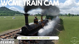 WCML Cab Ride London to Glasgow in Transport Fever 2 [upl. by Yrrat]