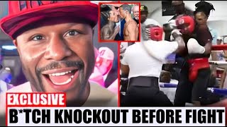 JUST NOWGervonta Davis KNOCKED OUT in Sparring by Floyd Mayweather Shocking Footage LEAKED [upl. by Yorick]