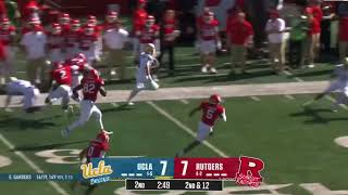 Ethan Garbers scramble TD at Rutgers 2024 [upl. by Ursulina]