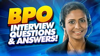 BPO Interview Questions amp Answers How to PASS a Business Process Outsourcing Job Interview [upl. by Ynnek]