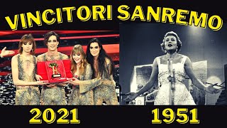 TUTTI I VINCITORI DI SANREMO 2021  1951 CHI HA VINTO SAN REMO [upl. by Edithe476]