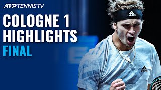 Alexander Zverev vs Felix AugerAliassime  Cologne 1 2020 Final Highlights [upl. by Alanah416]