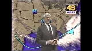 WAFF 48 News Bob Baron Forecast 1993 [upl. by Ivel]