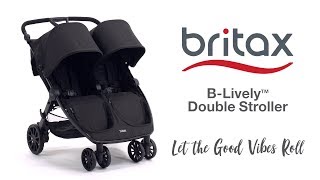 Britax BLively Double Stroller 30  With Accessories [upl. by Aihsenal712]