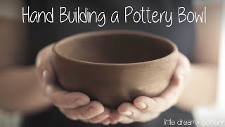 How I Hand Build a Pottery Bowl  No wheel required  ASMR [upl. by Ronen]