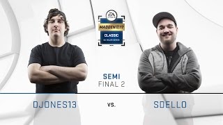 DJones vs SDello Recap  Day 3 Semifinals  Madden Classic 2016 [upl. by Naret]