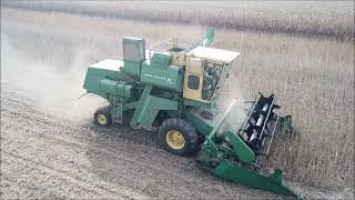 1ST CHOICE SEEDS SOYBEAN TEST PLOT 2024 RUSHVILLE INDIANA JOHN DEERE 105 COMBINE JD 213 PLATFORM [upl. by Otsirc]