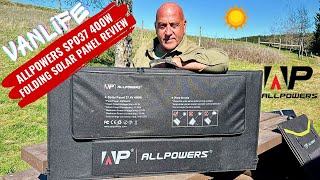 ALLPOWERS SP037 400W Folding Solar Panel Review [upl. by Erlina294]